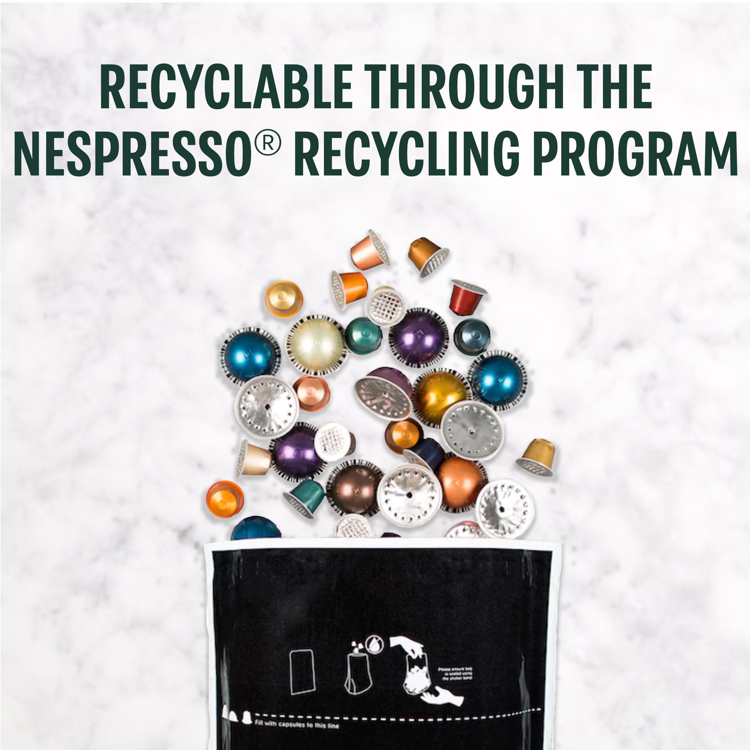 Starbucks by Nespresso Vertuo, Pike Place, Medium Roast Coffee 32-count Coffee Pods, Brews 7.8 oz.
