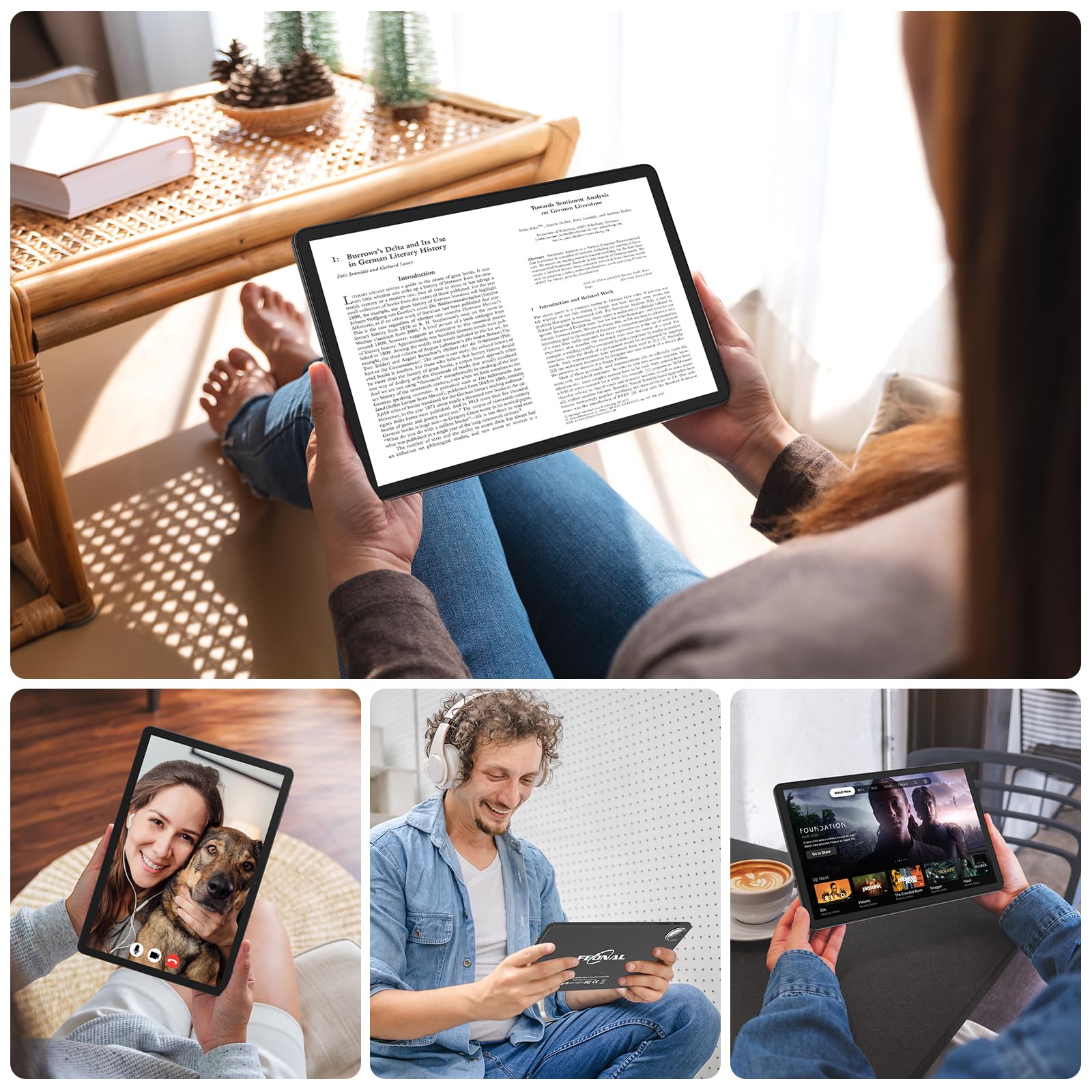 Tablet 11 inch Android 16 Tablet, 2026 Latest Update 128GB ROM 20GB RAM, 4G LTE Tablets, 5G WiFi+Cellular, Octa-Core MTK8786, 13+8 MP Rear and Front Camera,Incell FHD Screen, T-Mobile SIM Card Support