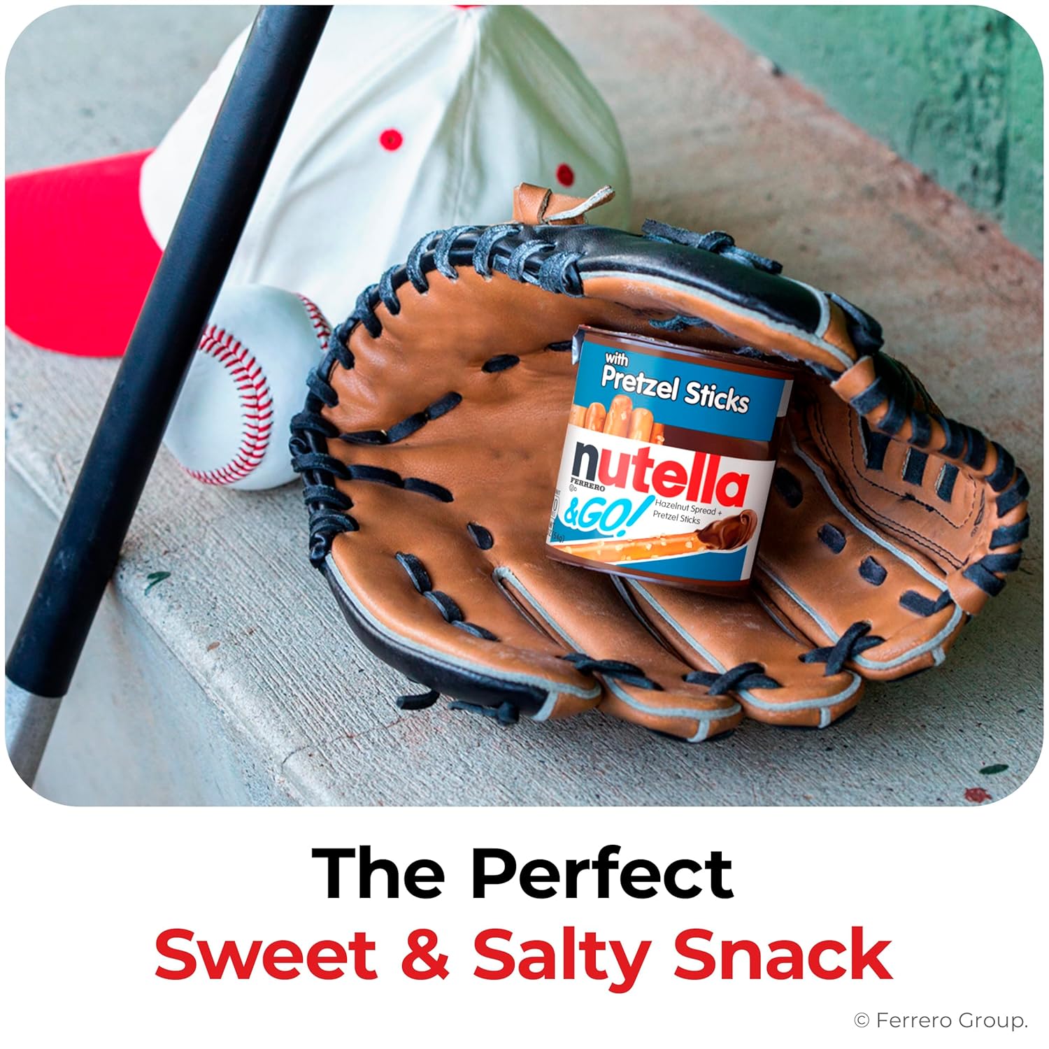 Nutella & Go! Hazelnut Spread with Pretzel Sticks, On-the-Go Snack Cups, 12 Packs, 22.8 oz, vegetarian, blue