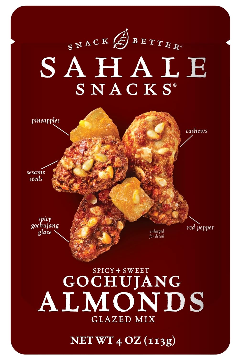 Sahale Snacks Glazed Mix Nut Blend Variety Pack, 1.5 Oz Grab & Go Bags (12 Total Packs) - Four Different Dry-Roasted Deluxe Mixed Nuts Blends Included - Non-GMO Kosher & Certified Gluten-Free Snacks
