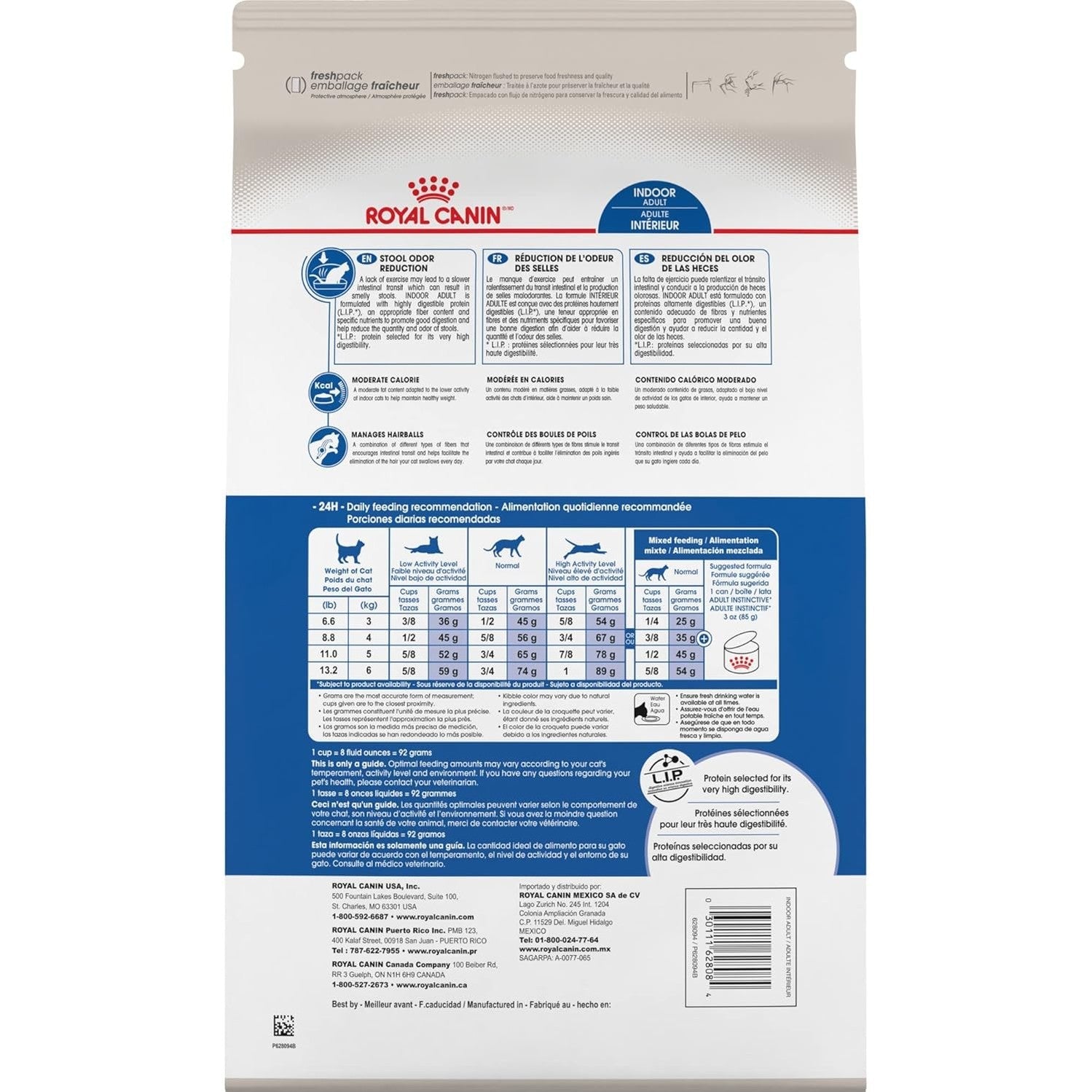Royal Canin Feline Health Nutrition Indoor Adult Dry Cat Food, 7 lb Bag