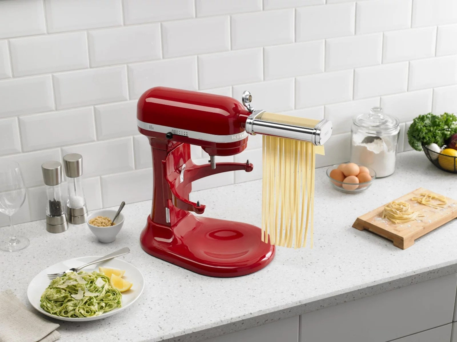 KSMPRA Pasta Roller Attachments for Most KitchenAid Stand Mixers – Stainless-Steel