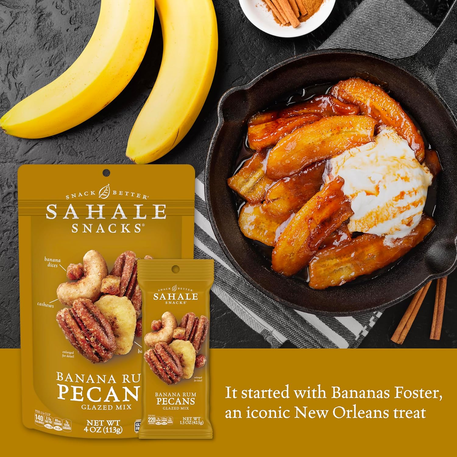 Sahale Snacks Glazed Mix Nut Blend Variety Pack, 1.5 Oz Grab & Go Bags (12 Total Packs) - Four Different Dry-Roasted Deluxe Mixed Nuts Blends Included - Non-GMO Kosher & Certified Gluten-Free Snacks