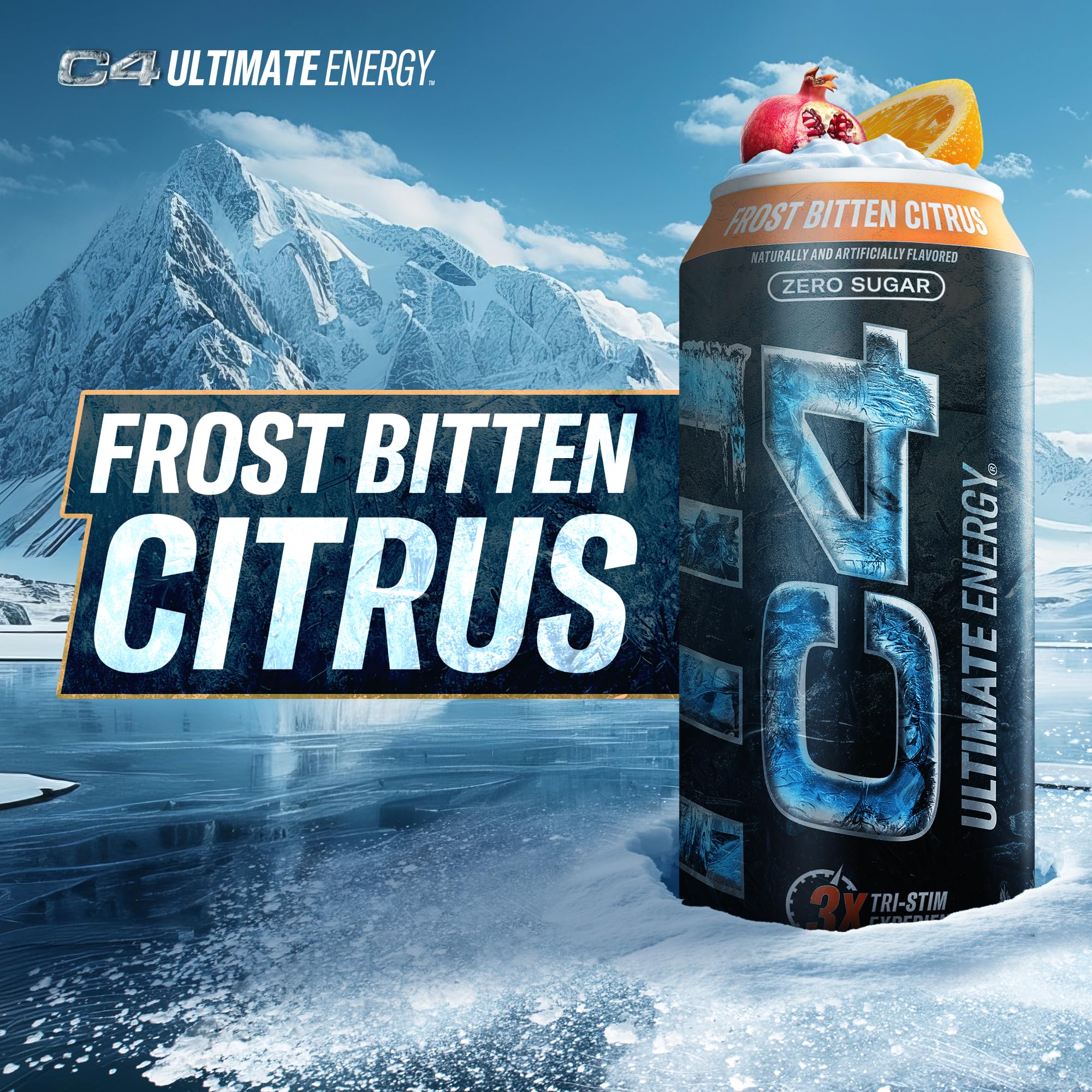Cellucor C4 Ultimate | Pre Workout Sugar Free Energy Drink | Tri-Stim Experience with 300mg Caffeine + TeaCrine + Dynamine | Fruit Punch | 16oz (Pack of 12)