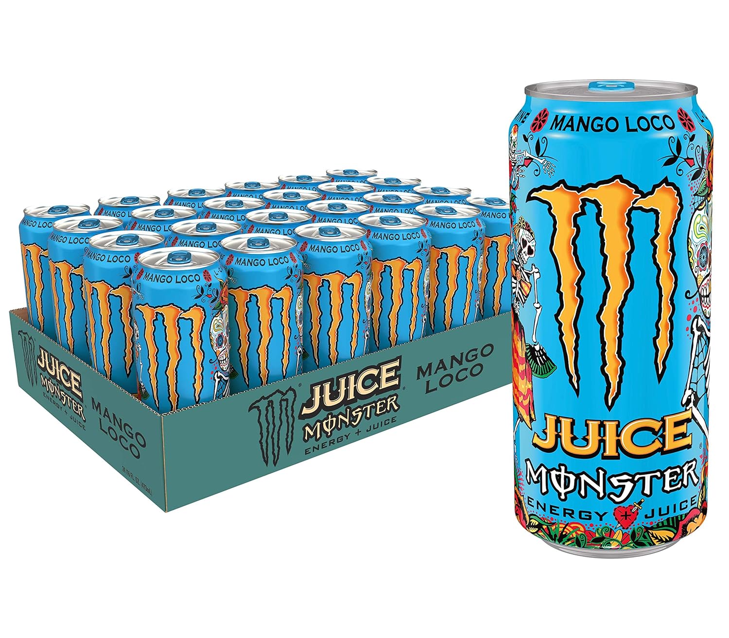Monster Energy, Lo-Carb Monster, Low Carb Energy Drink, 16 Ounce | Pack of 15