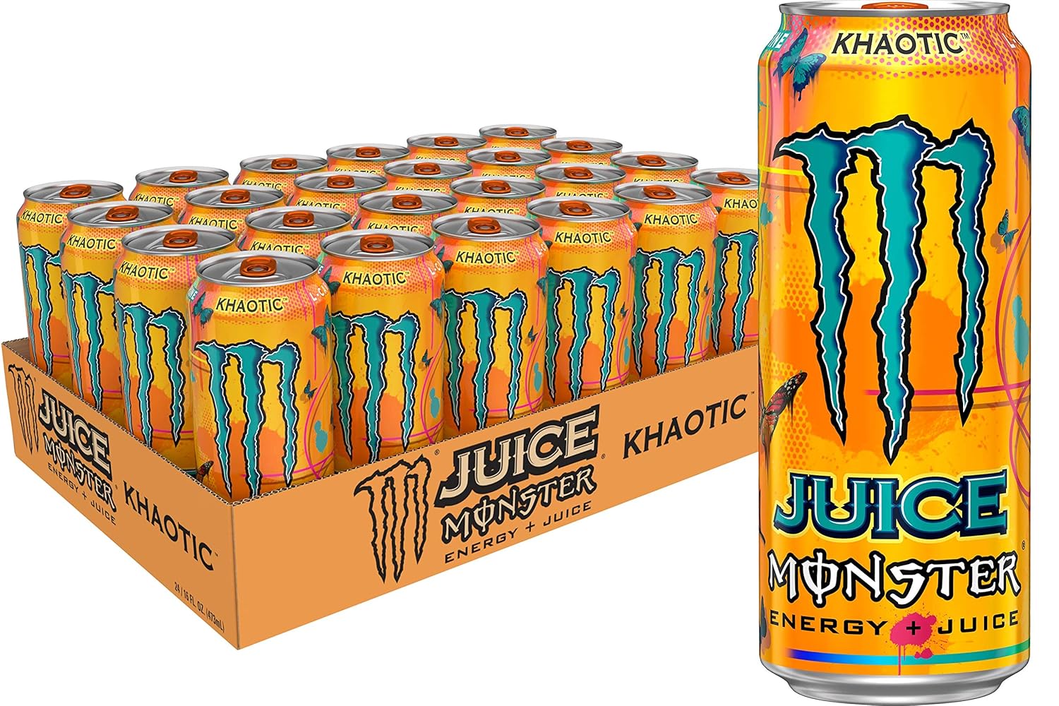 Monster Energy, Lo-Carb Monster, Low Carb Energy Drink, 16 Ounce | Pack of 15