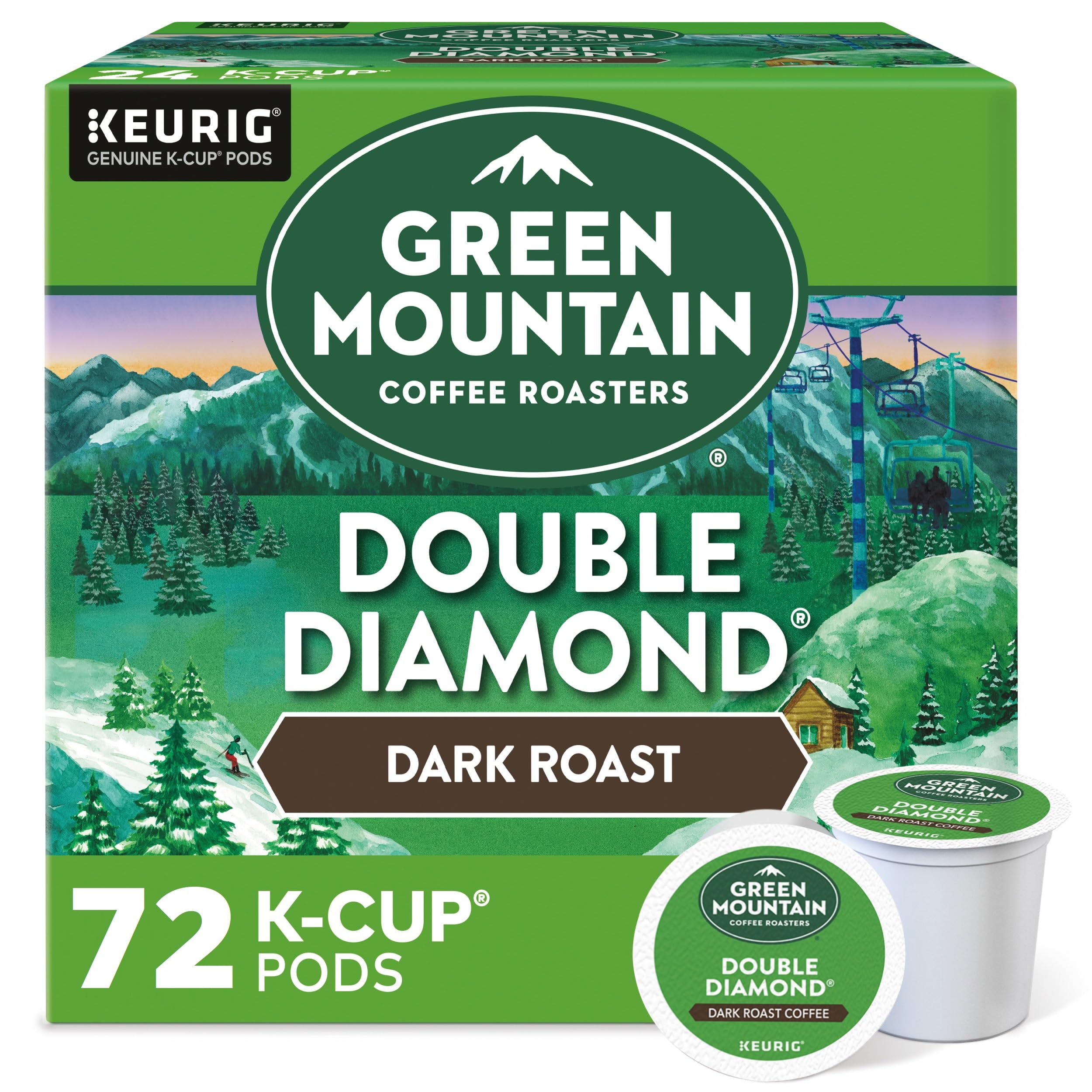 Green Mountain Coffee Roasters Dark Magic Keurig Single-Serve K-Cup Pods, Dark Roast Coffee, 72 Count