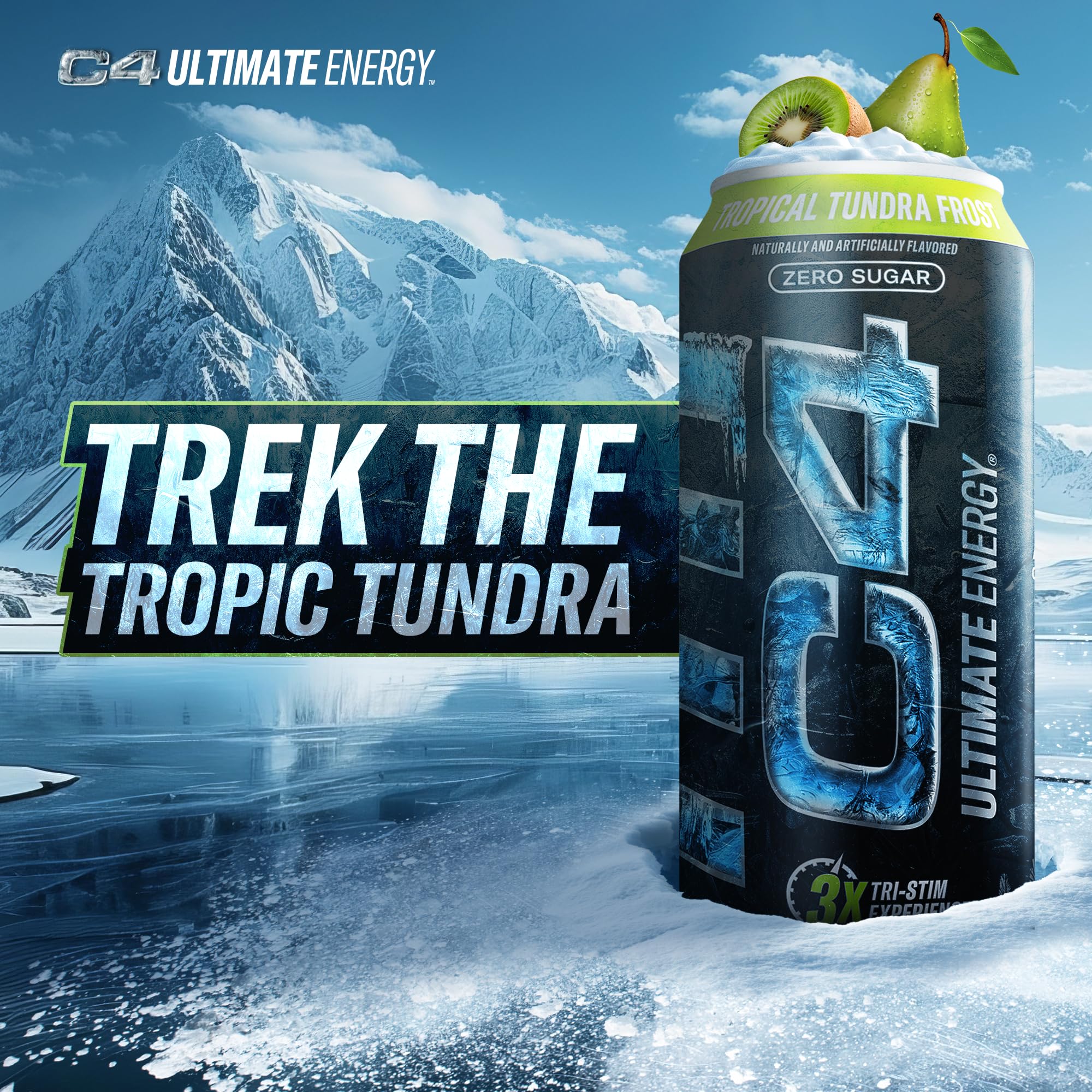 Cellucor C4 Ultimate | Pre Workout Sugar Free Energy Drink | Tri-Stim Experience with 300mg Caffeine + TeaCrine + Dynamine | Fruit Punch | 16oz (Pack of 12)