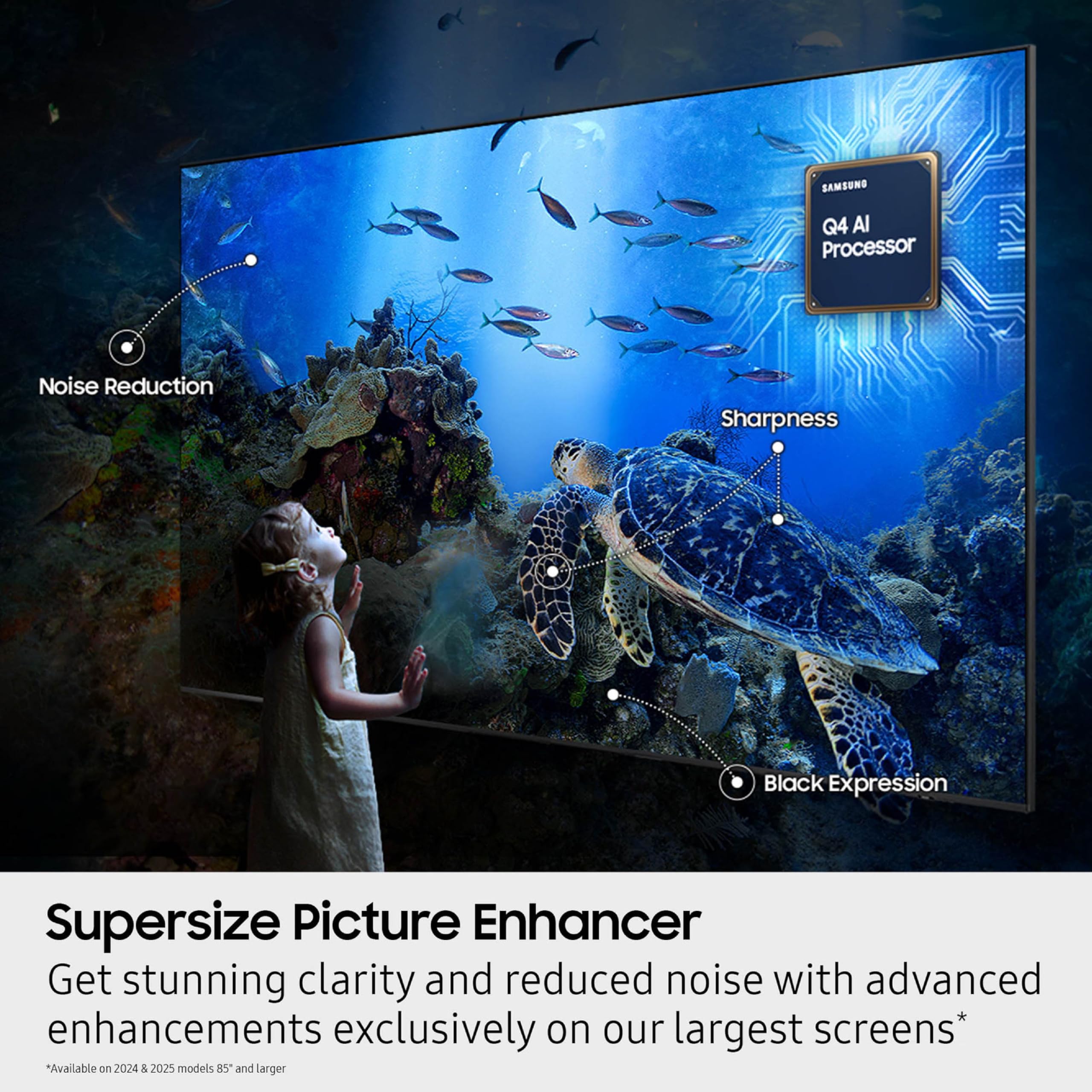 Samsung 65-Inch Class QLED Q7F Series Samsung Vision AI Smart TV (2025 Model, 65Q7F) Quantum HDR, Object Tracking Sound Lite, Q4 AI Gen1 Processor, 4K upscaling, Gaming Hub, Alexa Built-in