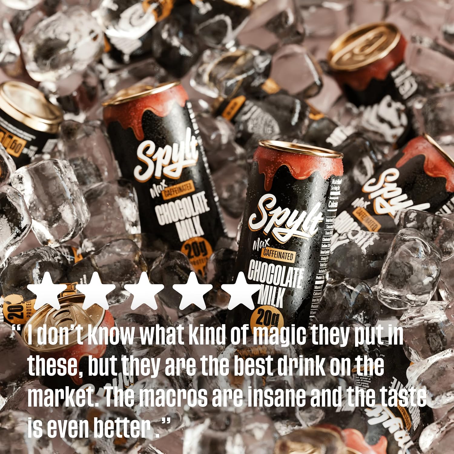 Spylt High Protein Vanilla Milkshake with 60mg Caffeine & 20g Protein - 90 Calories, Ready to Drink, Sugar Free, Lactose Free Milk, Perfect for Workout Recovery & Afternoon Pick Me Up - 12 Count
