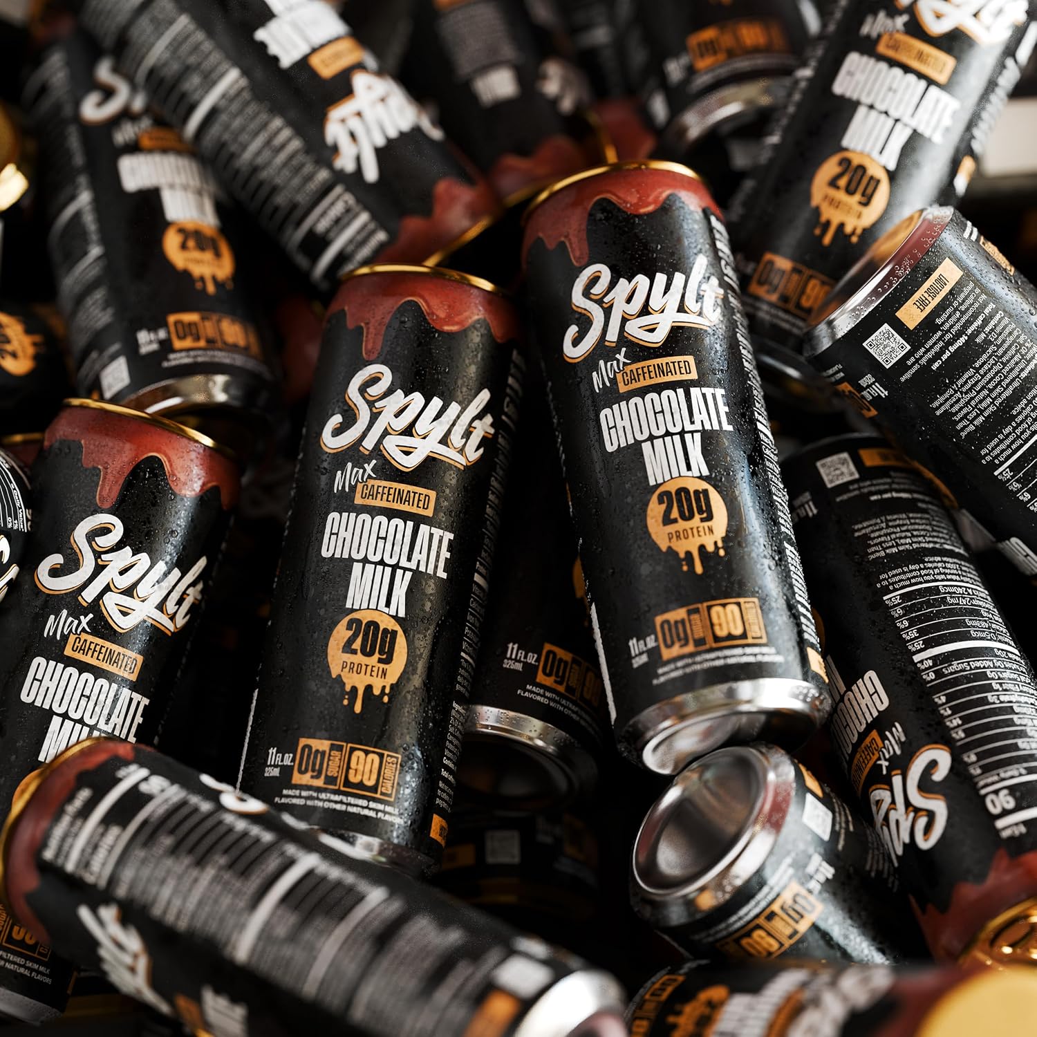 Spylt High Protein Vanilla Milkshake with 60mg Caffeine & 20g Protein - 90 Calories, Ready to Drink, Sugar Free, Lactose Free Milk, Perfect for Workout Recovery & Afternoon Pick Me Up - 12 Count