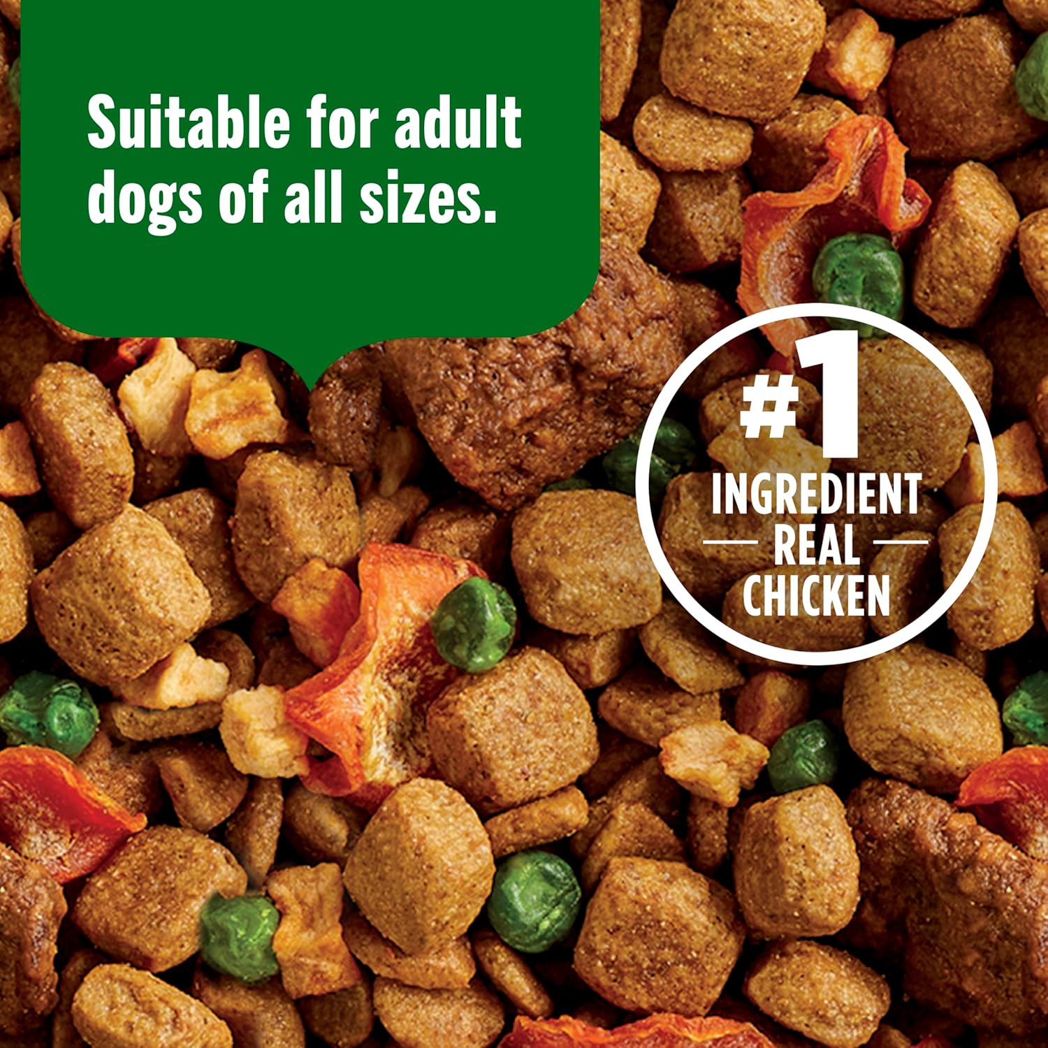 Rachael Ray Nutrish Dish Dry Dog Food Beef & Brown Rice Recipe With Veggie & Fruit Blend, 23 lb. Bag