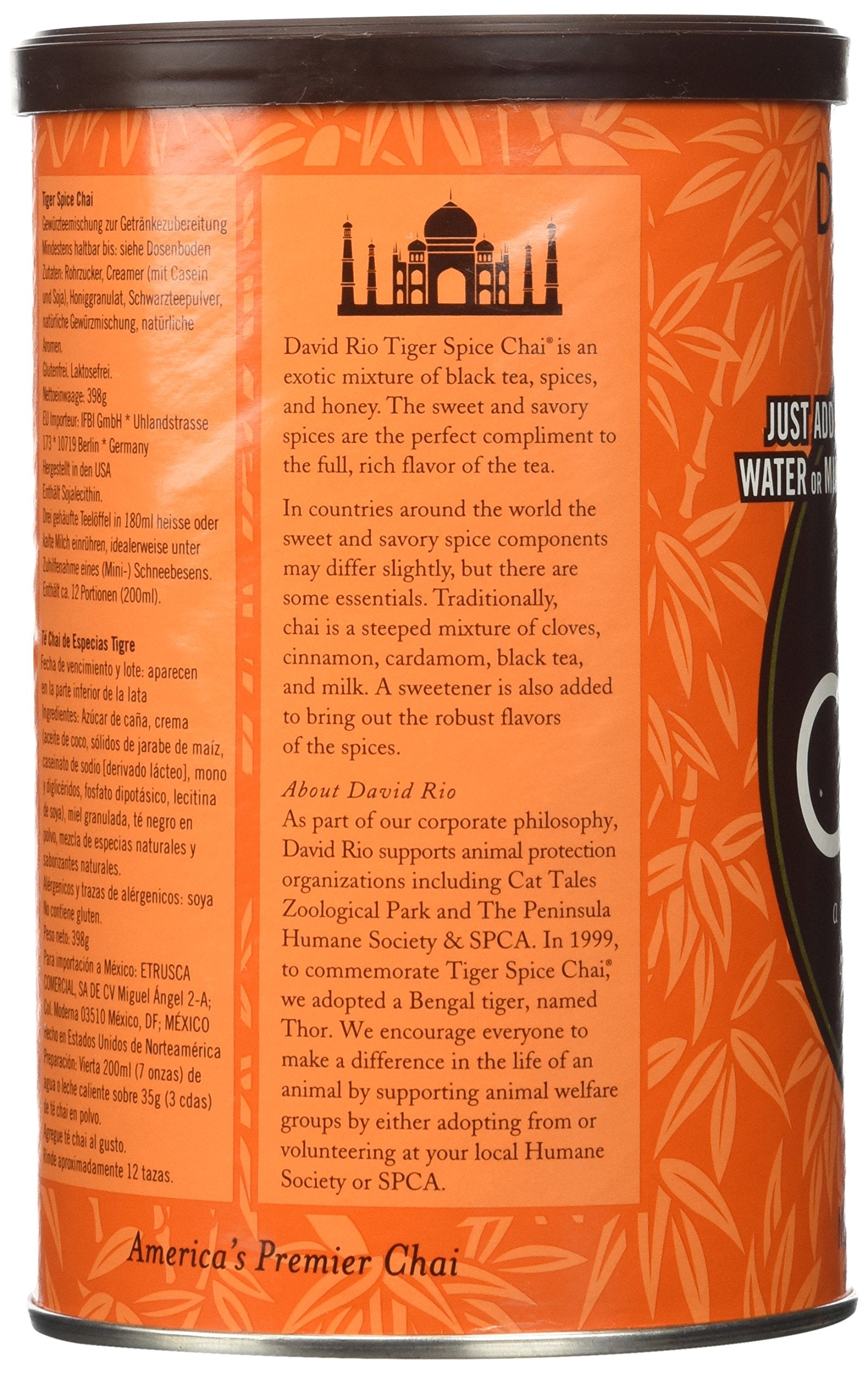David Rio Food Service Bag Tiger Spice Chai, 1 Pack (1 x 1.8 kg)