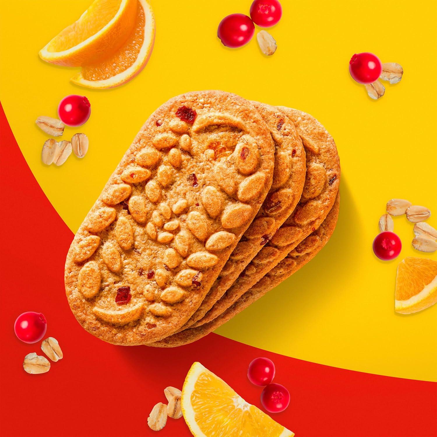belVita Breakfast Bars Biscuits, Cranberry Orange, 30 Total Packs, 6 Boxes (4 Biscuits Per Pack)
