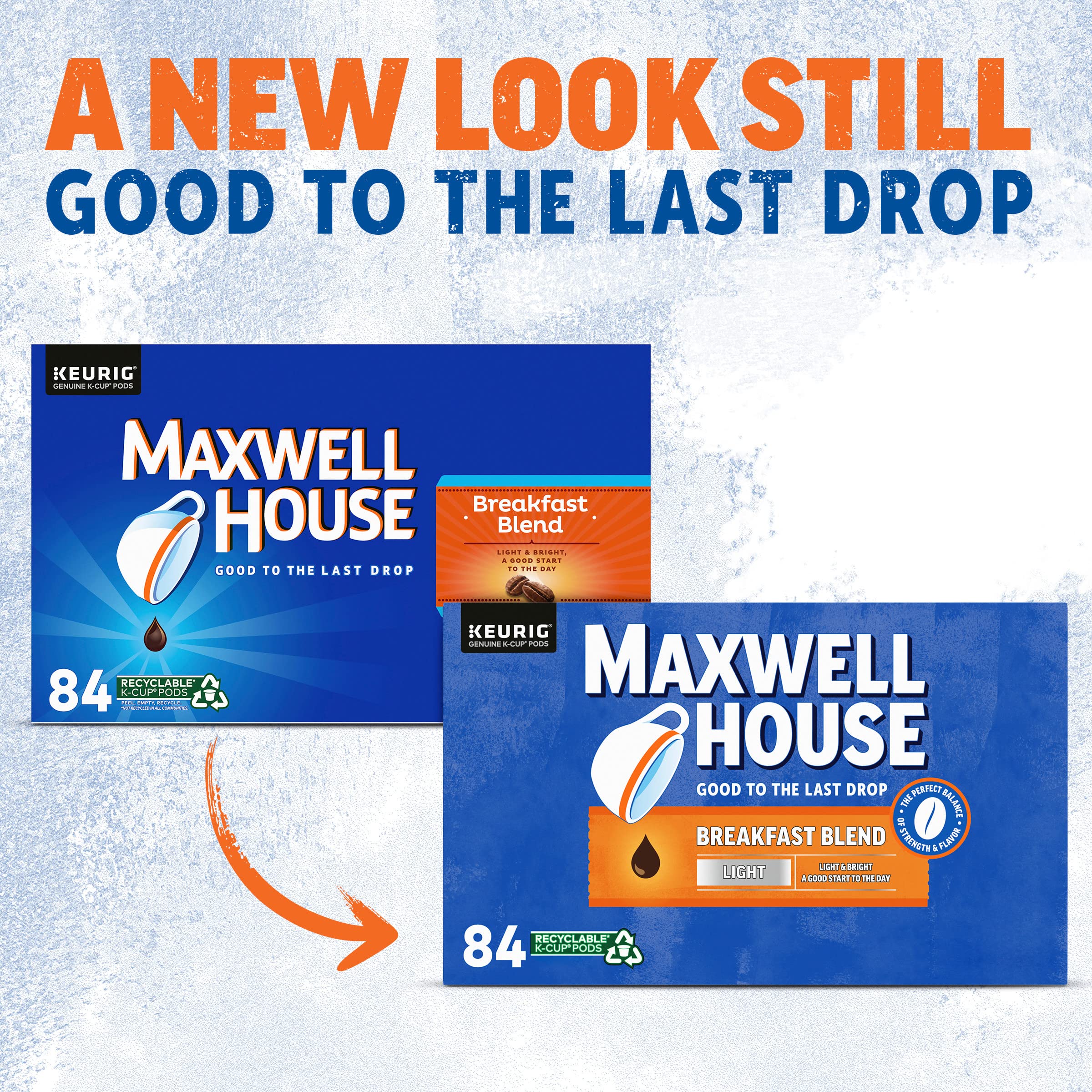 Maxwell House House Blend Medium Roast K-Cup Coffee Pods, 84 ct Box