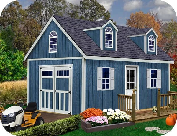 Best barns Hampton 12×24 Wood Storage Shed Sliding Doors & Dormer Kit Installation Included